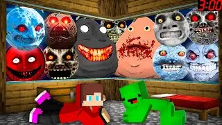 I FOUND SCARY LUNAR MOON'S AND SCARY MONSTERS IN MINECRAFT | MINECRAFT HORROR |