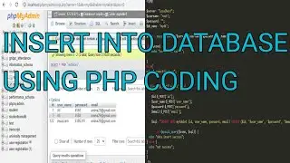 How to insert data into database  using PHP|| insert data from a website into a database  PHP coding