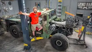 We Put a Corvette Engine in our Humvee!