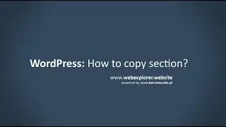 How to copy Elementor section in WordPress?