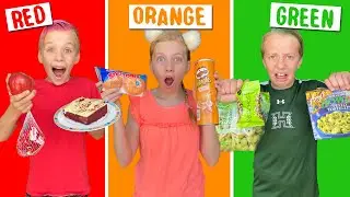 Eating Only ONE Color of Food for 24 Hours on Teams!!