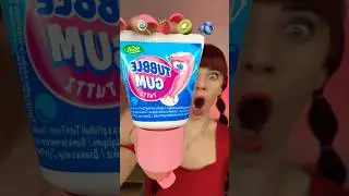 ASMR Eating Bubble Gum Candy 