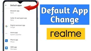 how to set default app in realme | realme default app change