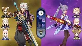 Бездна 3.8 | Итто под отхилом Кокоми и Кецин в дендро-команде | f2p Genshin Impact