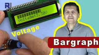 Display input voltage as bargraph on LCD using Arduino and potentiometer