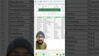 Don't do copy and paste in Excel‼️Instead Use Amazing Feature 