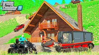 MASSIVE LUXURY RESORT ON HILLSIDE (RENTAL PROPERTY) | CAN WE MAKE MILLIONS? FARMING SIMULATOR 22