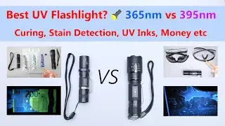 Difference Between 365nm and 395nm UV Lights for UV Curing, Stain Detection, UV inks etc