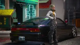 240sx in Night City #cyberpunk2077 #cyberpunk2077
