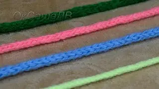 Полый шнур I-cord  из трех петель спицами. Вяжем с Оксаной Валерьевной.