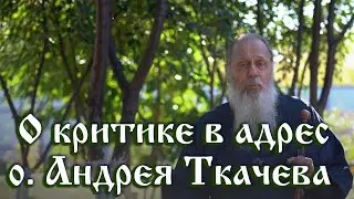 О критике в адрес о. Андрея Ткачёва