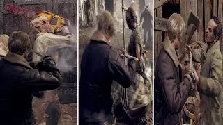 Resident Evil 4 Remake - Parry All Monsters Attacks (RE4 Remake 2023)