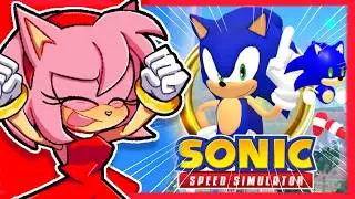 AMY PLAYS Sonic Speed Simulator In Roblox!!