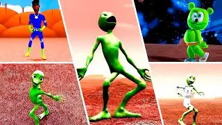 Dame tu Cosita 🆚 Green Alien 🆚 Gummy Bear 🆚 Crazy Frog 🆚 Hulk 🆚 Me Kemaste 🔥 Color dance challenge