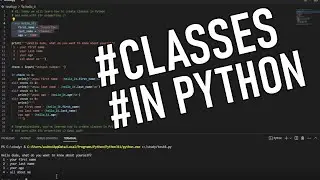 How to create classes in Python and work with its properties (Creating mini programme)