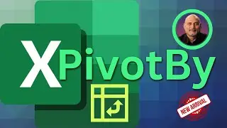 Excel PivotBy function - use multiple fields in rows and columns | 