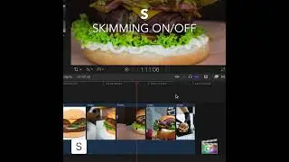 Final Cut Pro Shortcut | S | Skimming On/Off