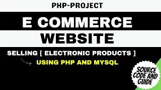 E commerce Website Selling [ Electronic Products ] || PHP PROJECT ||