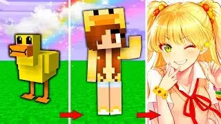 🐣 КАК МЕНЯЛАСЬ ДЕВУШКА УТКА И ЕЁ ЖИЗНЕННЫЙ ЦИКЛ МАЙНКРАФТ!
