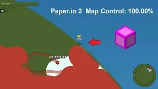 Paper.io 2 [Teams] Map Control: 100.00%