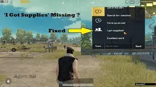Missing 'I Got Supplies' PUBG Mobile Quick Chat [Fix]