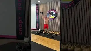 Крест Гаккеншмидта с гирями 32кг. #motivation #качалка #бодибилдинг #гири #славянскаясила