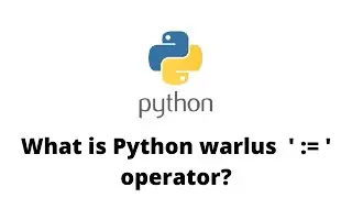 What is Python warlus  ' := '  operator?