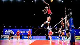 Canadian Star - Kiera Van Ryk | Most Powerful Volleyball Spikes In the Vertical Jump | VNL 2021 (HD)