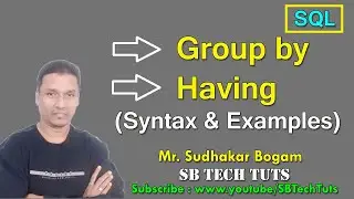 Group by clause and Having clause in SQL | Group by and having clauses in sql | DBMS | SQL Queries