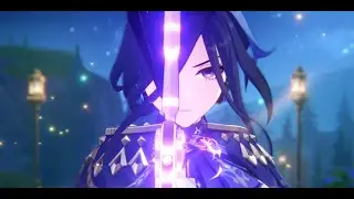 Genshin Impact - Misión de Arconte; Clorinde apoya en combate a Navia y Aether (Cinemática)