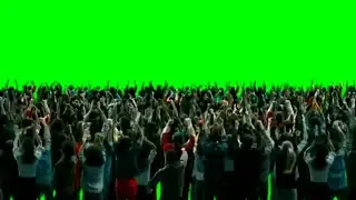 Green Screen chroma key Big Crowds Animation Effects HD Stock footage