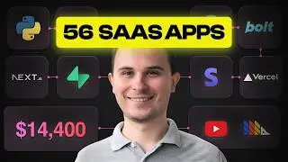 Build 56 micro SaaS, Earn $14,400/m, with SIMPLE Tech Stack