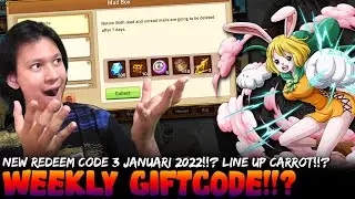 Carrot Masih Kepakai Di Arena!!? New Redeem Code 3 Januari 2022!!? - Epic Treasure