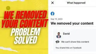 We removed your content Facebook | Facebook account warning problem solved