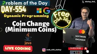 D-554 Coin Change (Minimum Coins) | gfg potd | GeeksForGeeks Problem Of The Day|  05 Mar | DP
