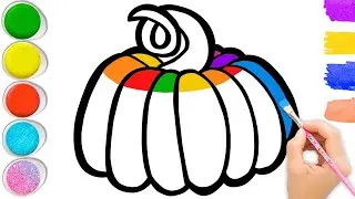 How to Draw a Pumpkin | Color Rainbow