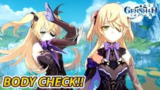 BODY CHECK FISCHL (THE RAVEN) | Genshin Impact (原神) CBT2