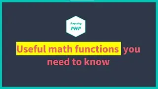 PHP bits: Useful PHP math functions  you need to know 😱😱