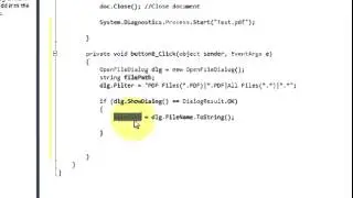 C# Tutorial 51  Reading PDF File Using iTextSharp and show it in Textbox or RichTextbox