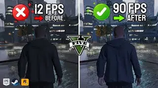 GTA 5 Increase 90 FPS in 3 Minutes | GTA V Custom Settings for Steam, Epic Games & Rockstar Launcher