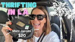 Designer Thrifting In Los Angeles: PLUS Try On a Thrift Haul!