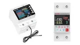 Releu protectie Sinotimer supra/subtensiune WiFi DDS6619-302WF SVP688W-C, contor de energie unboxing