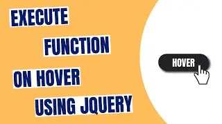 Execute a Function On Hover using JQuery - HowToCodeSchool.com