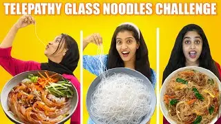 TELEPATHY GLASS NOODLES CHALLENGE 🤩 | പൊരുത്തം നോക്കി GLASS JELLY NOODLES ഉണ്ടാക്കി 😂 | PULLOTHI