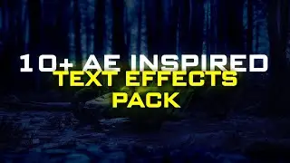 10+ AE Inspired Popular Text Effects & Animations Pack on Alight Motion 2024