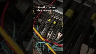 He ruined the entire server room cabling ..