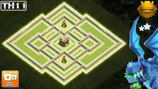 Best TH11 Base for Trophy Pushing & Farming LOOT! Anti-3 Star PROOF!