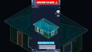 Simple 3d Room design | 3D room in Autocad #3d #room #design #autocad #viral #shorts #short #youtube