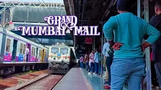 Dangerous Mumbai Mail arriving at Dadar Railway Station 🔥🔥 | Indian Trains | Mumbai