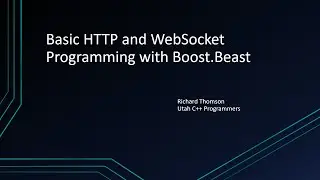Basic HTTP and WebSocket Programming with Boost.Beast